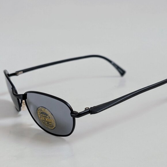 NWT Vintage 90's Rectangle Metal Combo Sport Sunglasses (M. Black) - Picture 3 of 5